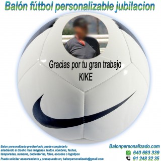 Balón Fútbol Personalizable con Fotos y textos para Jubilación Pitch