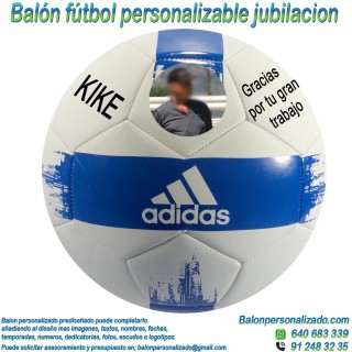 Balón Fútbol Personalizable con Fotos y textos para Jubilación EPP2