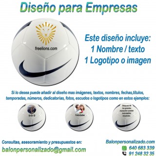 Balón Personalizado con logotipo y texto de Fútbol NIKE pitch Regalo de empresa añadir imágenes, dedicatorias