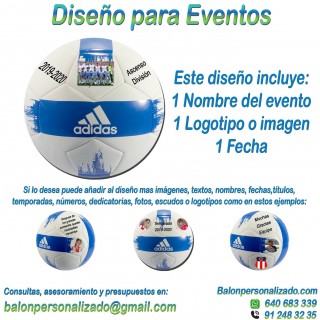 Balón Personalizado Con textos e imágenes de Fútbol adidas EPP2 Regalo eventos publicitarios deportivos