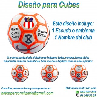 Balón Personalizado Con escudo y textos de Fútbol modelo nike strike Regalo clubes, dedicatoria, fotos, imagenes