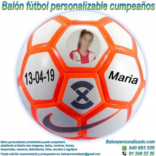 Balón Fútbol Personalizable con Fotos y nombre regalo Cumpleaños Strike