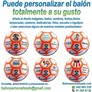 Balón Fútbol Personalizado Total Nike Strike añadir nombres, números, banderas, escudos, imágenes, fotos, dedicatorias