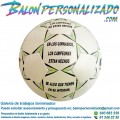 Ejemplo de Balón fútbol personalizado con 3 dedicatorias