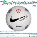 Ejemplo de Balón futbol personalizado nike con nombre, escudo e imágenes