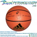 Ejemplo de Balón Baloncesto personalizado boda con logo