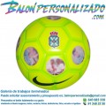 Ejemplo de Balón Fútbol Sala personalizado con escudo equipo y fotos