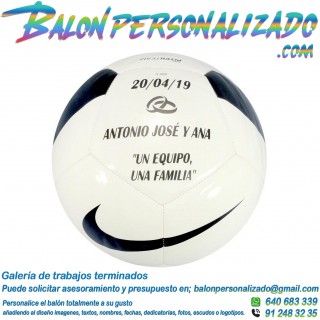 Balón Fútbol Nike personalizado para una boda