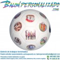 Ejemplo de Balón blanco NIKE de Fútbol personalizado con fotos