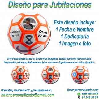 Balón Fútbol Sala Jubilaciones