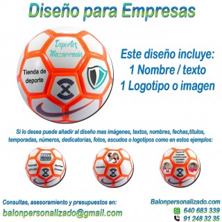 Balón Fútbol Sala Personalizable diseño empresa