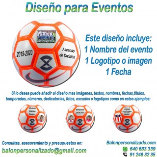 Balón Personalizado Con textos e imágenes de Fútbol Sala nike menor