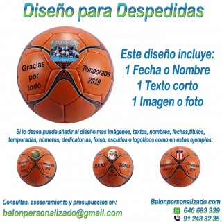 Balón Balonmano Personalizable Con Fotos y textos regalo Despedida