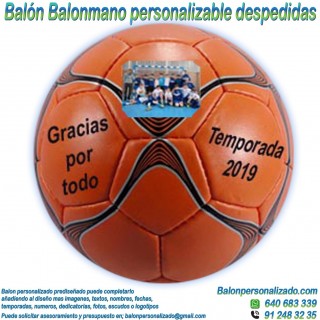 Balón Balonmano Personalizable diseño Despedidas