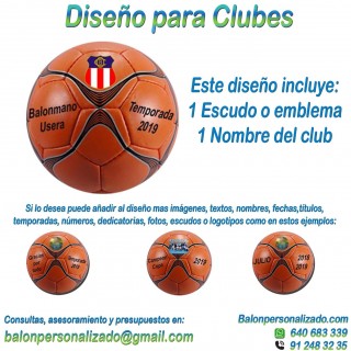 Balón Personalizado Con escudo y textos de Balonmano MIKASA Regalo clubes, dedicatoria, fotos, imagenes