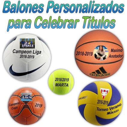 Balones personalizados para Celebrar Títulos